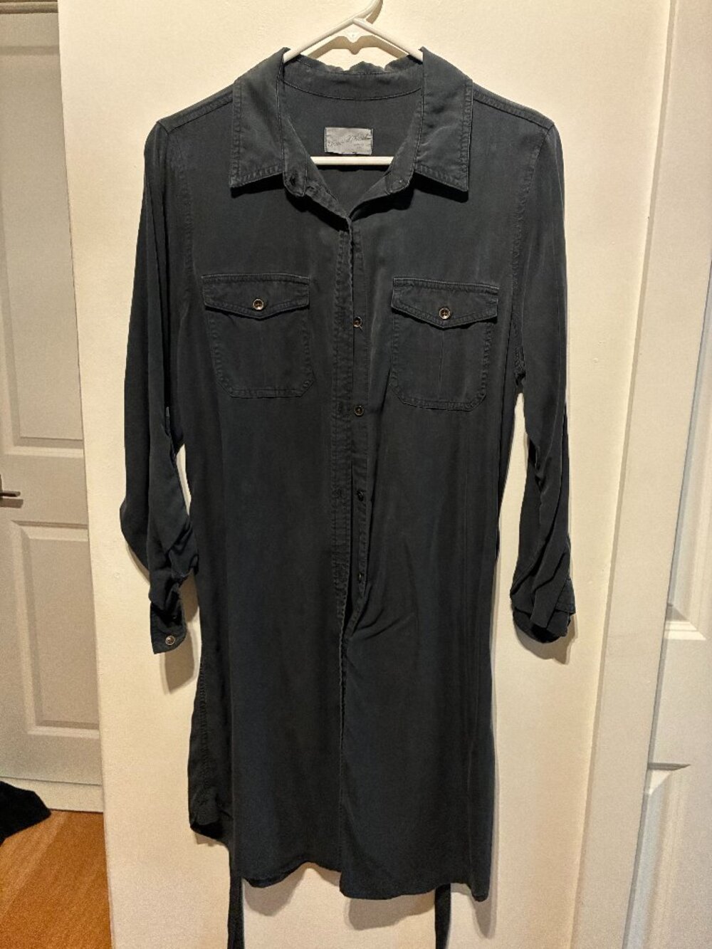 Universal Thread Charcoal Utility Shirt Dress Size M
